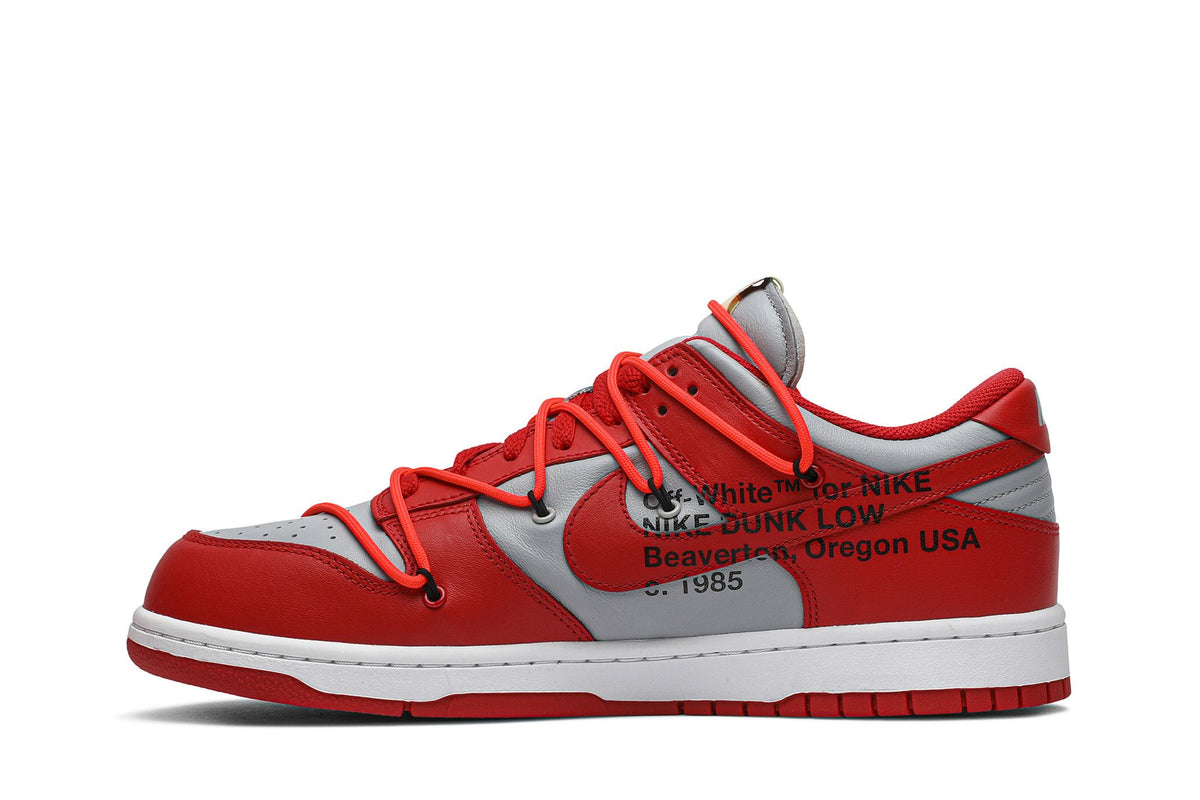 Nike Dunk Low Off-White University Red sneaker afbeelding 3 - stylecode CT0856-600