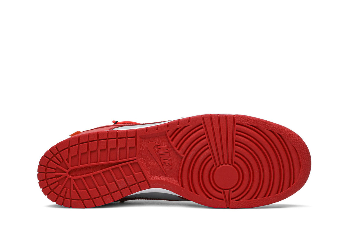 Nike Dunk Low Off-White University Red sneaker afbeelding 4 - stylecode CT0856-600