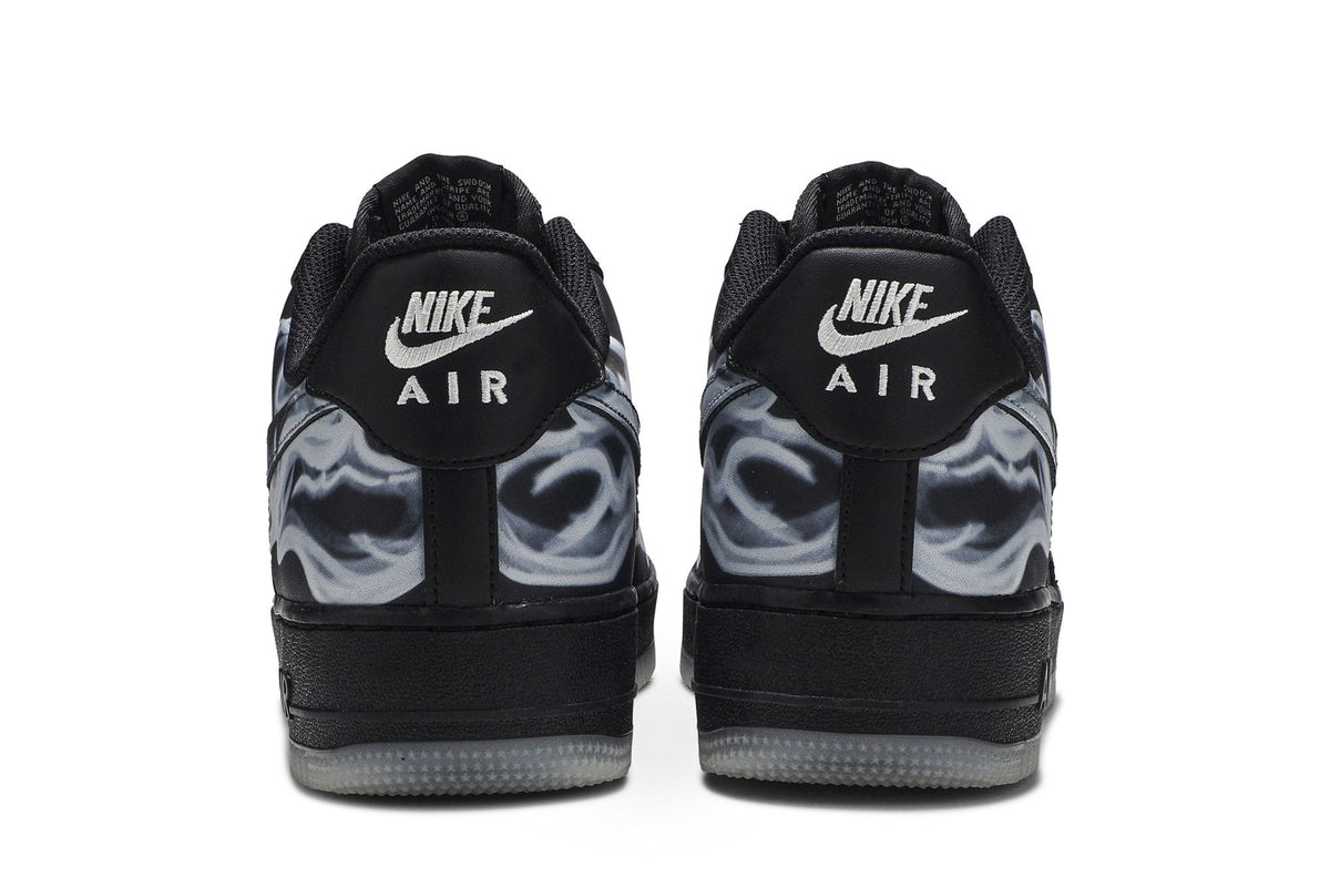 Nike Air Force 1 Low Black Skeleton Halloween (2019) sneaker afbeelding 6 - stylecode BQ7541 001