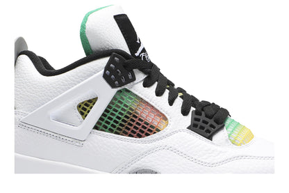 Jordan 4 Retro Lucid Green Rasta (Women's) sneaker afbeelding 2 - stylecode AQ9129-100