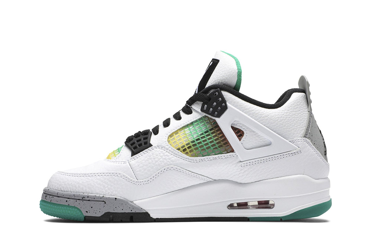 Jordan 4 Retro Lucid Green Rasta (Women's) sneaker afbeelding 3 - stylecode AQ9129-100