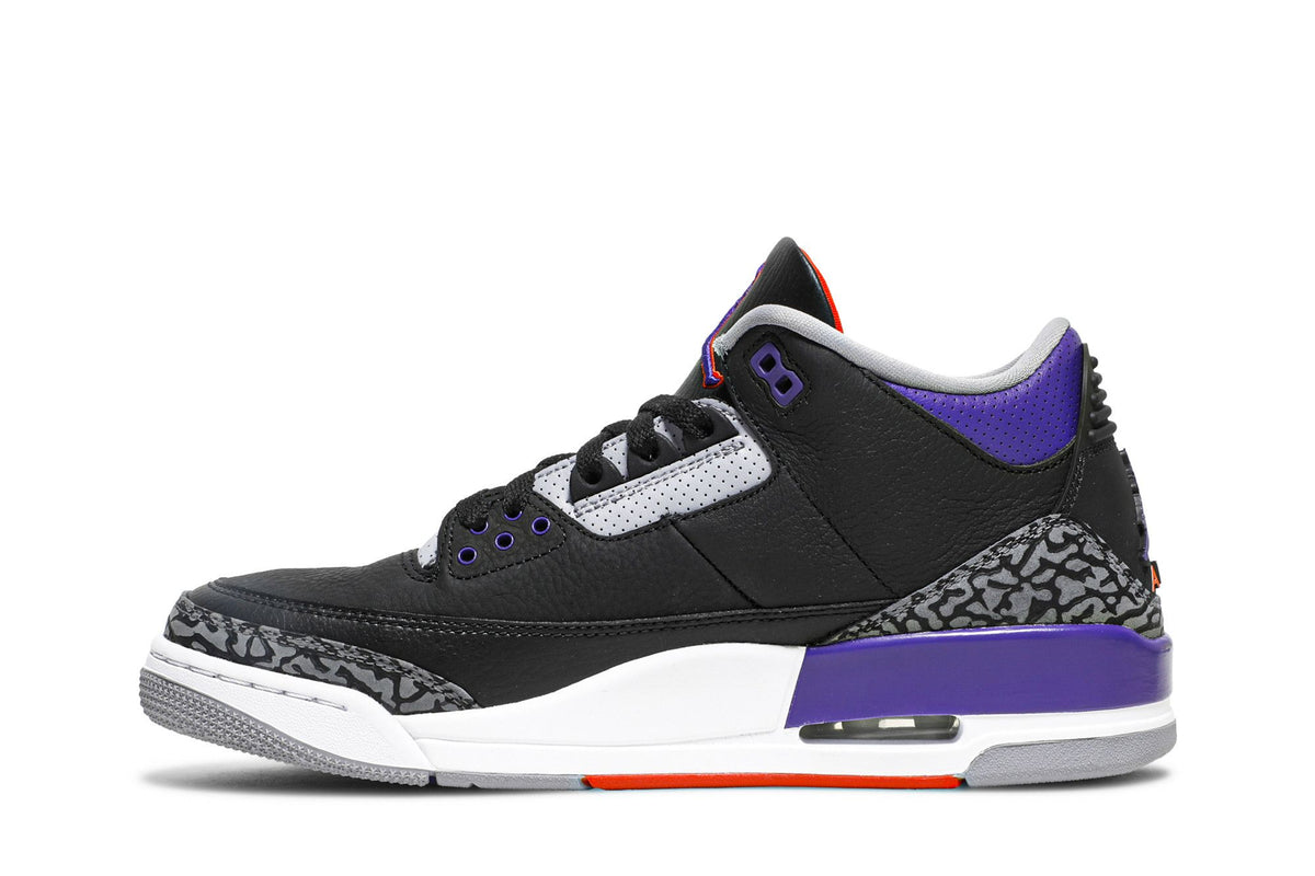 Jordan 3 Retro Black Court Purple sneaker afbeelding 3 - stylecode CT8532-050