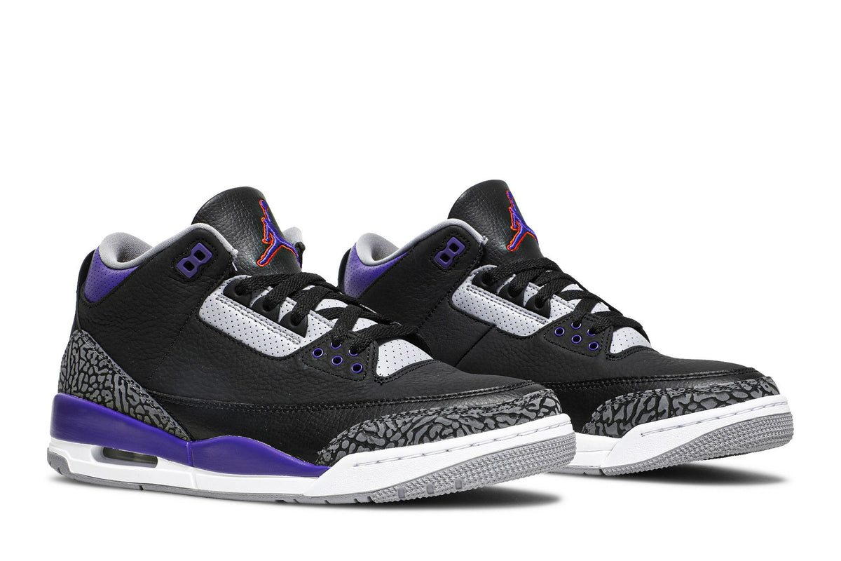 Jordan 3 Retro Black Court Purple sneaker afbeelding 8 - stylecode CT8532-050