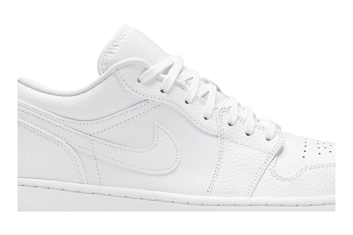 Jordan 1 Low Triple White Tumbled Leather sneaker afbeelding 2 - stylecode 553558-130