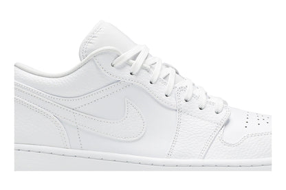 Jordan 1 Low Triple White Tumbled Leather sneaker afbeelding 2 - stylecode 553558-130