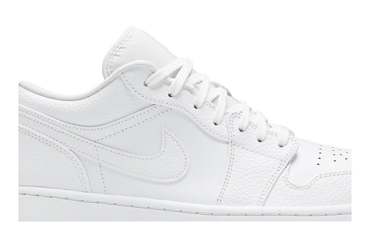 Jordan 1 Low Triple White Tumbled Leather sneaker afbeelding 2 - stylecode 553558-130