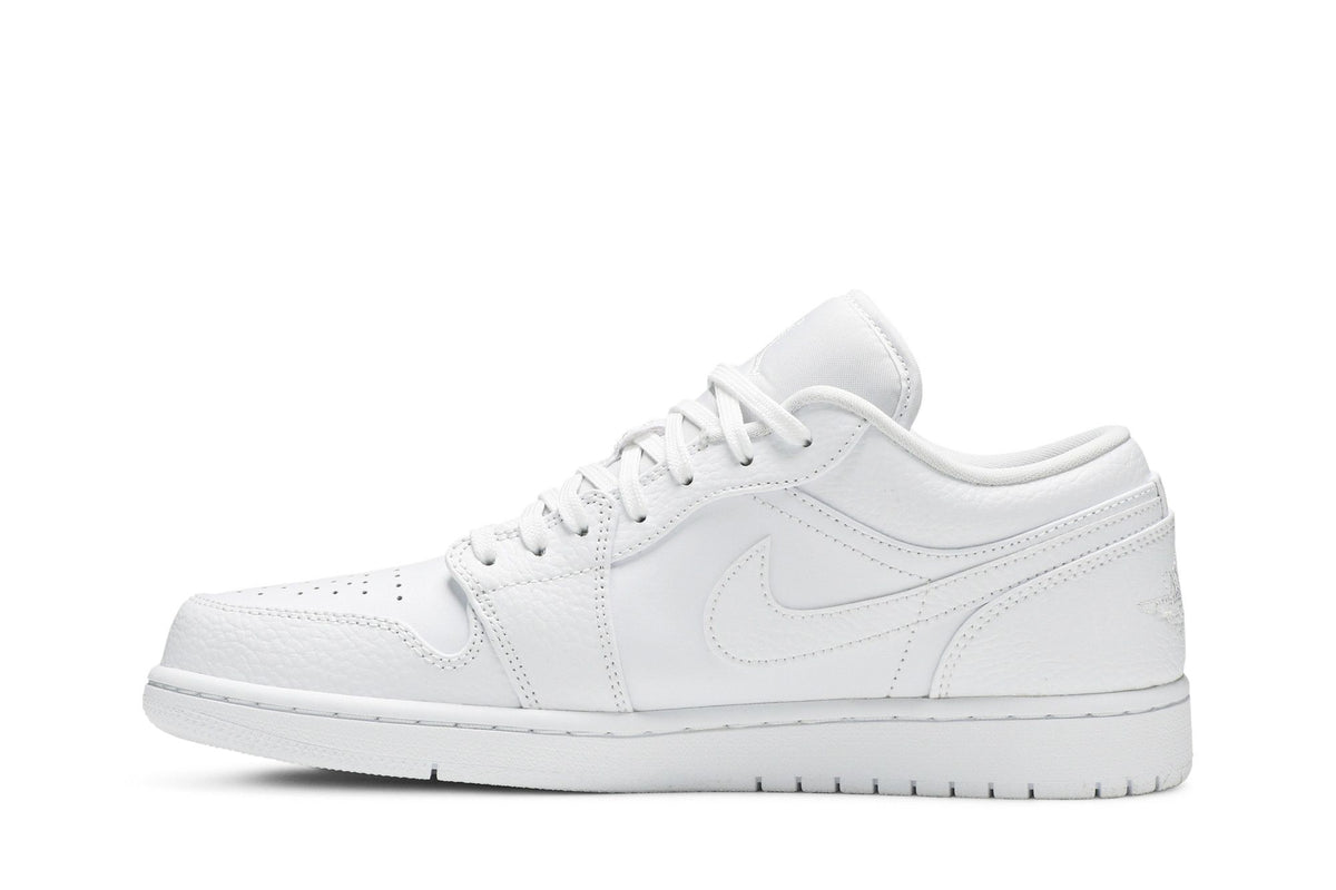 Jordan 1 Low Triple White Tumbled Leather sneaker afbeelding 3 - stylecode 553558-130