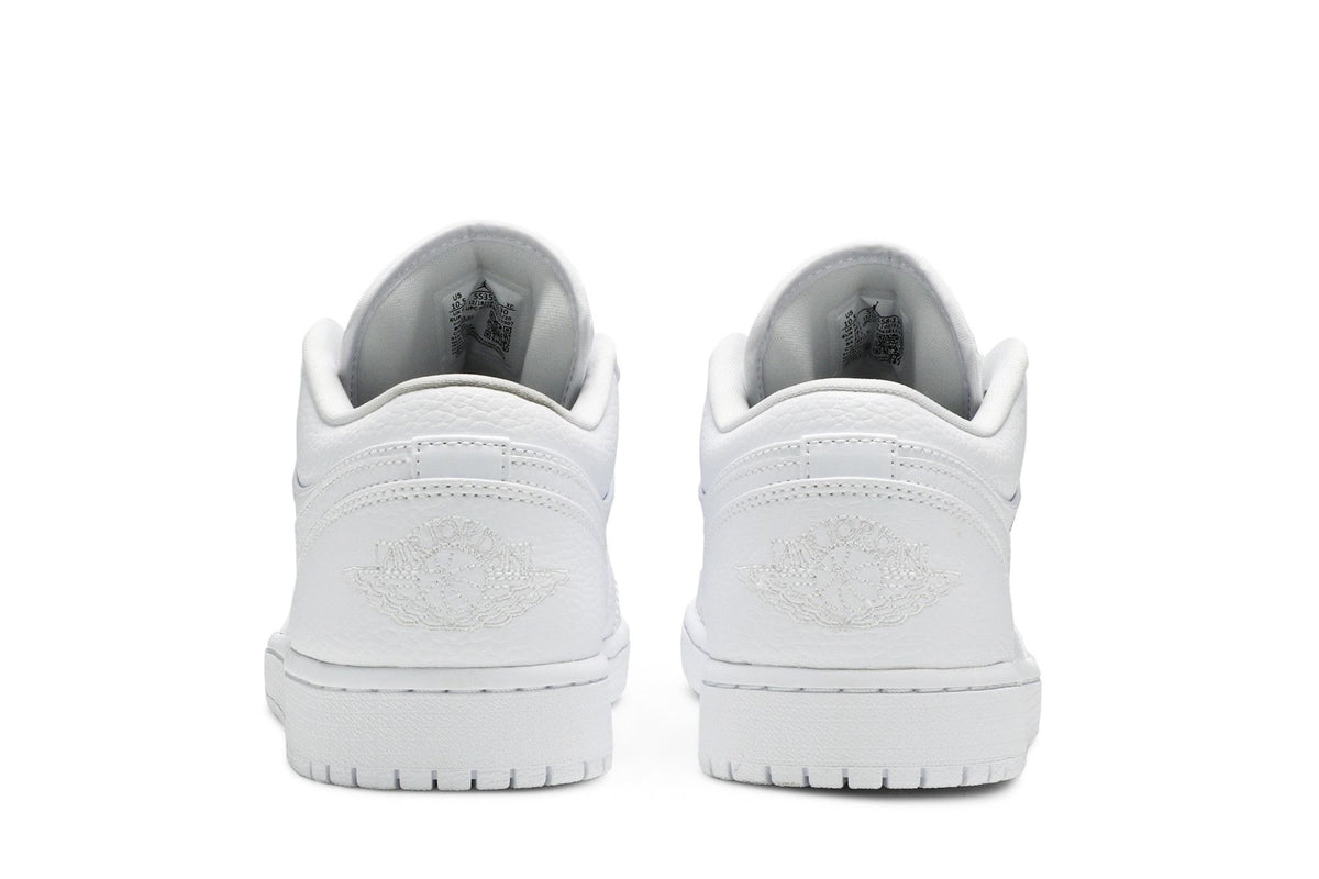 Jordan 1 Low Triple White Tumbled Leather sneaker afbeelding 6 - stylecode 553558-130