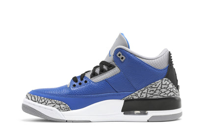 Jordan 3 Retro Varsity Royal Cement sneaker afbeelding 3 - stylecode CT8532-400