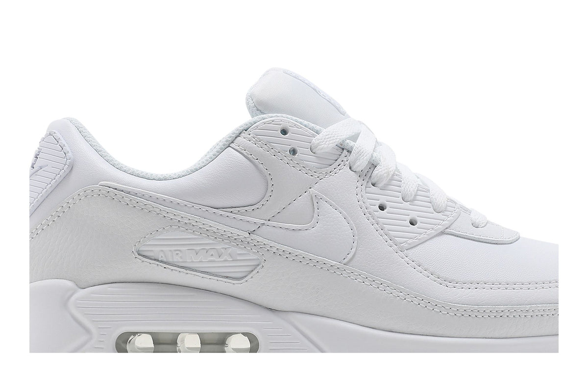 Nike Air Max 90 Leather Triple White sneaker afbeelding 2 - stylecode CZ5594-100