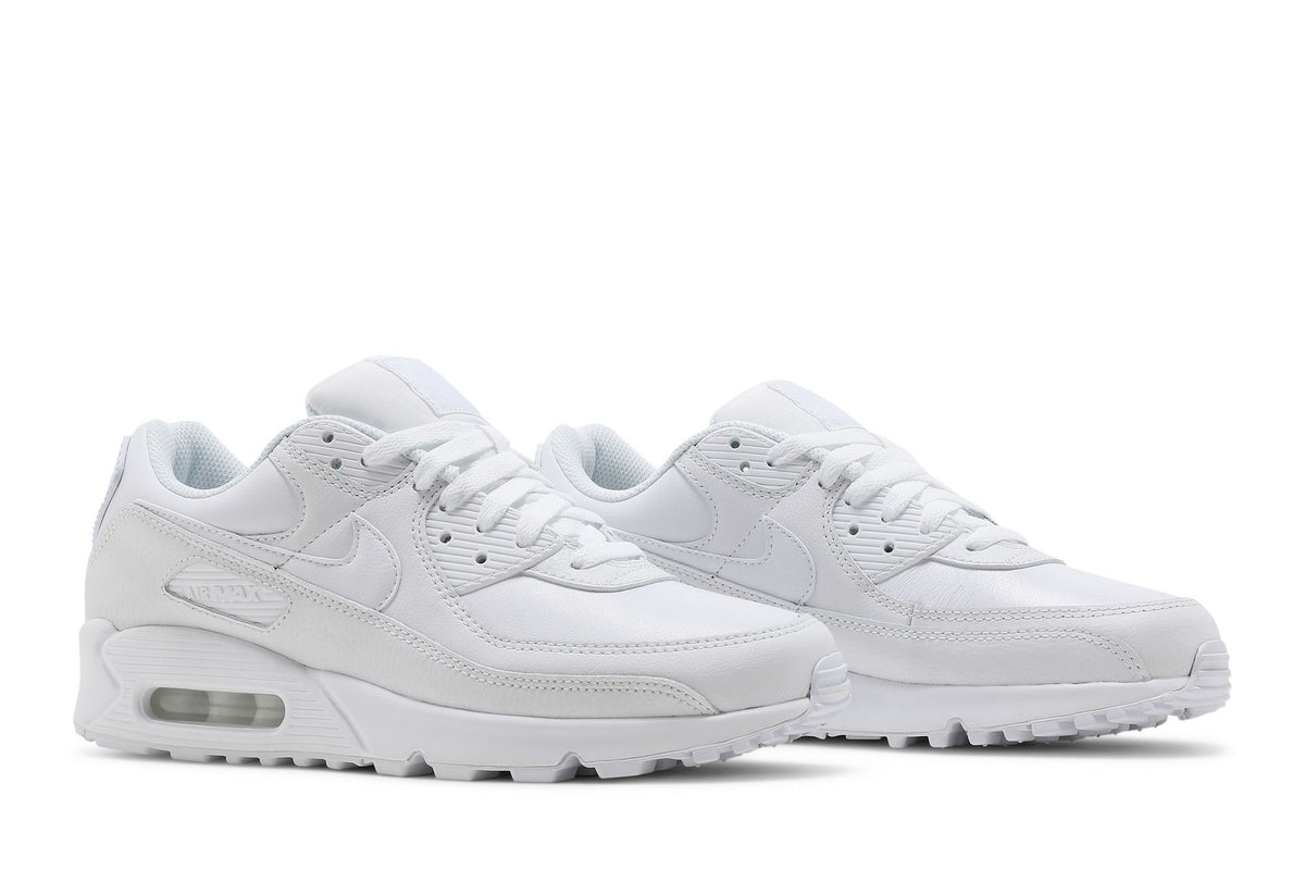 Nike Air Max 90 Leather Triple White sneaker afbeelding 8 - stylecode CZ5594-100