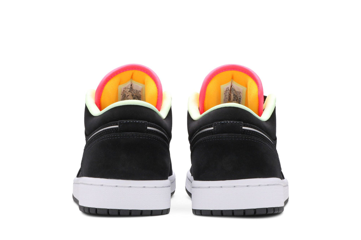 Jordan 1 Low Black Aurora Green Laser Orange sneaker afbeelding 6 - stylecode CK3022-013
