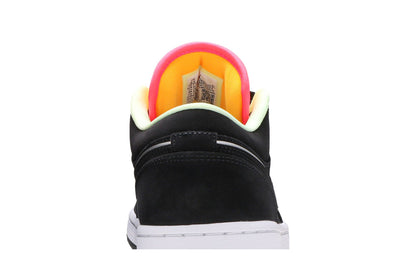 Jordan 1 Low Black Aurora Green Laser Orange sneaker afbeelding 7 - stylecode CK3022-013