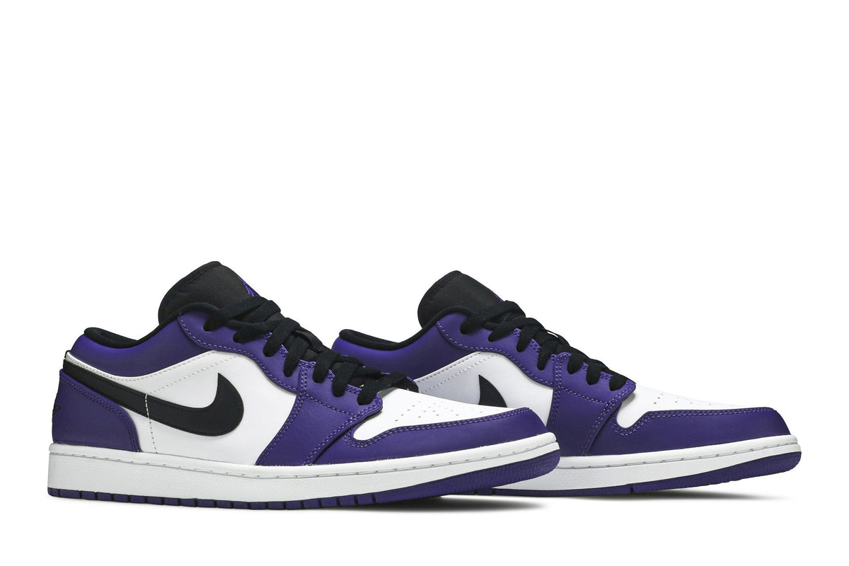 Jordan 1 Low Court Purple White sneaker afbeelding 8 - stylecode 553558-500
