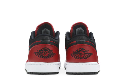 Jordan 1 Low Reverse Bred Pebbled Swoosh sneaker afbeelding 6 - stylecode 553558-605