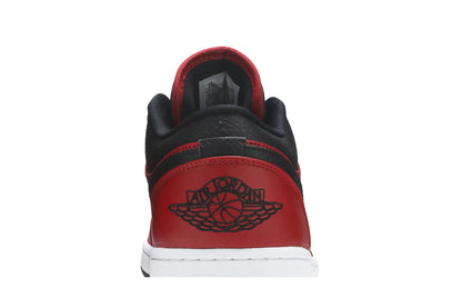 Jordan 1 Low Reverse Bred Pebbled Swoosh sneaker afbeelding 7 - stylecode 553558-605