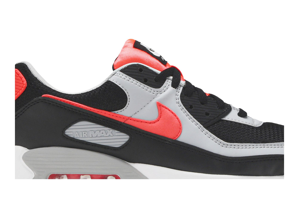 Nike Air Max 90 Black Radiant Red Wolf Grey sneaker afbeelding 2 - stylecode CZ4222-001