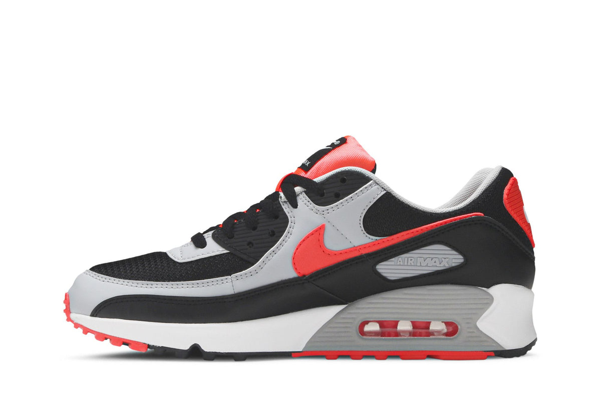 Nike Air Max 90 Black Radiant Red Wolf Grey sneaker afbeelding 3 - stylecode CZ4222-001