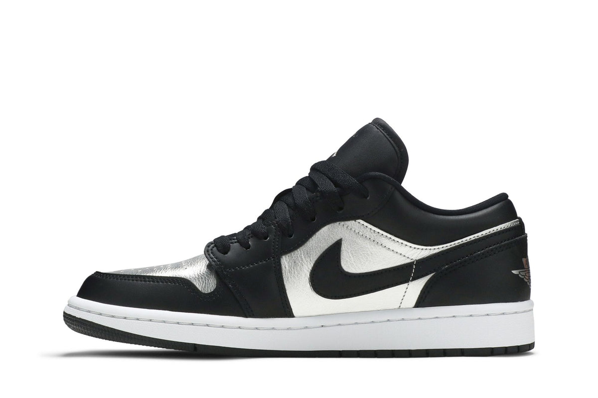 Jordan 1 Low SE Black Metallic Silver (Women's) sneaker afbeelding 3 - stylecode DA5551-001