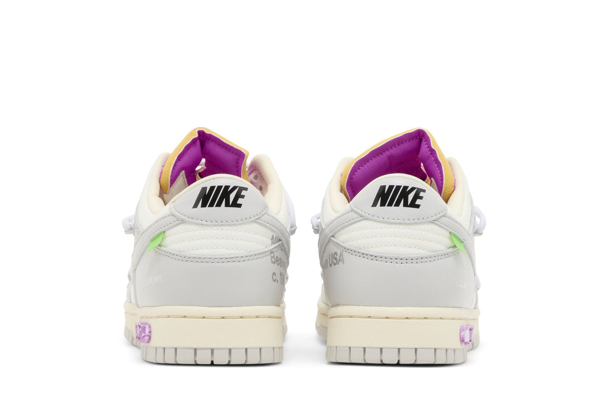Nike Dunk Low Off-White Lot 3 sneaker afbeelding 6 - stylecode DM1602-118