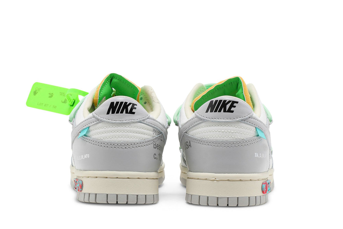 Nike Dunk Low Off-White Lot 7 sneaker afbeelding 6 - stylecode DM1602-108