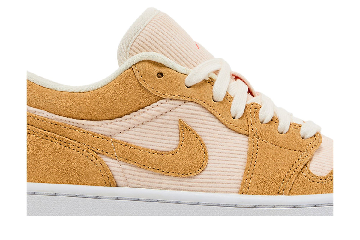 Jordan 1 Low SE Twine Orange Quartz Corduroy (Women's) sneaker afbeelding 2 - stylecode DH7820-700
