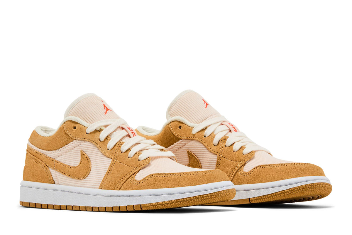 Jordan 1 Low SE Twine Orange Quartz Corduroy (Women's) sneaker afbeelding 8 - stylecode DH7820-700
