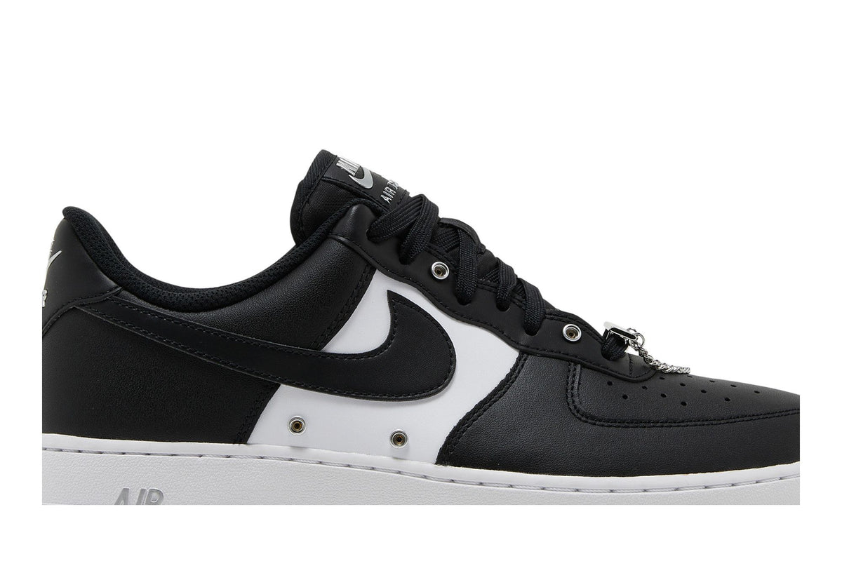 Nike Air Force 1 Low '07 PRM Black White Metallic Silver sneaker afbeelding 2 - stylecode DA8571-001