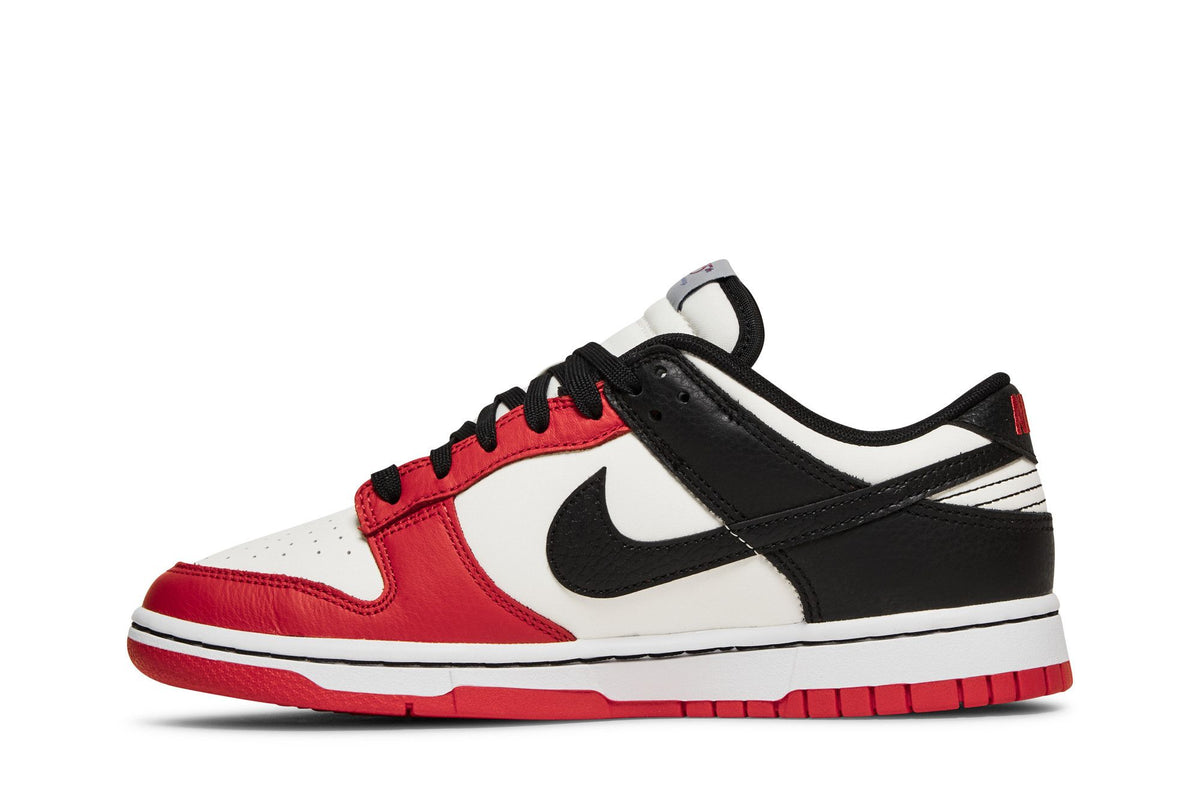 Nike Dunk Low EMB NBA 75th Anniversary Chicago sneaker afbeelding 3 - stylecode DD3363-100