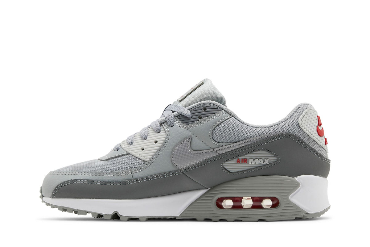 Nike Air Max 90 Grey Red sneaker afbeelding 3 - stylecode DM9102-001