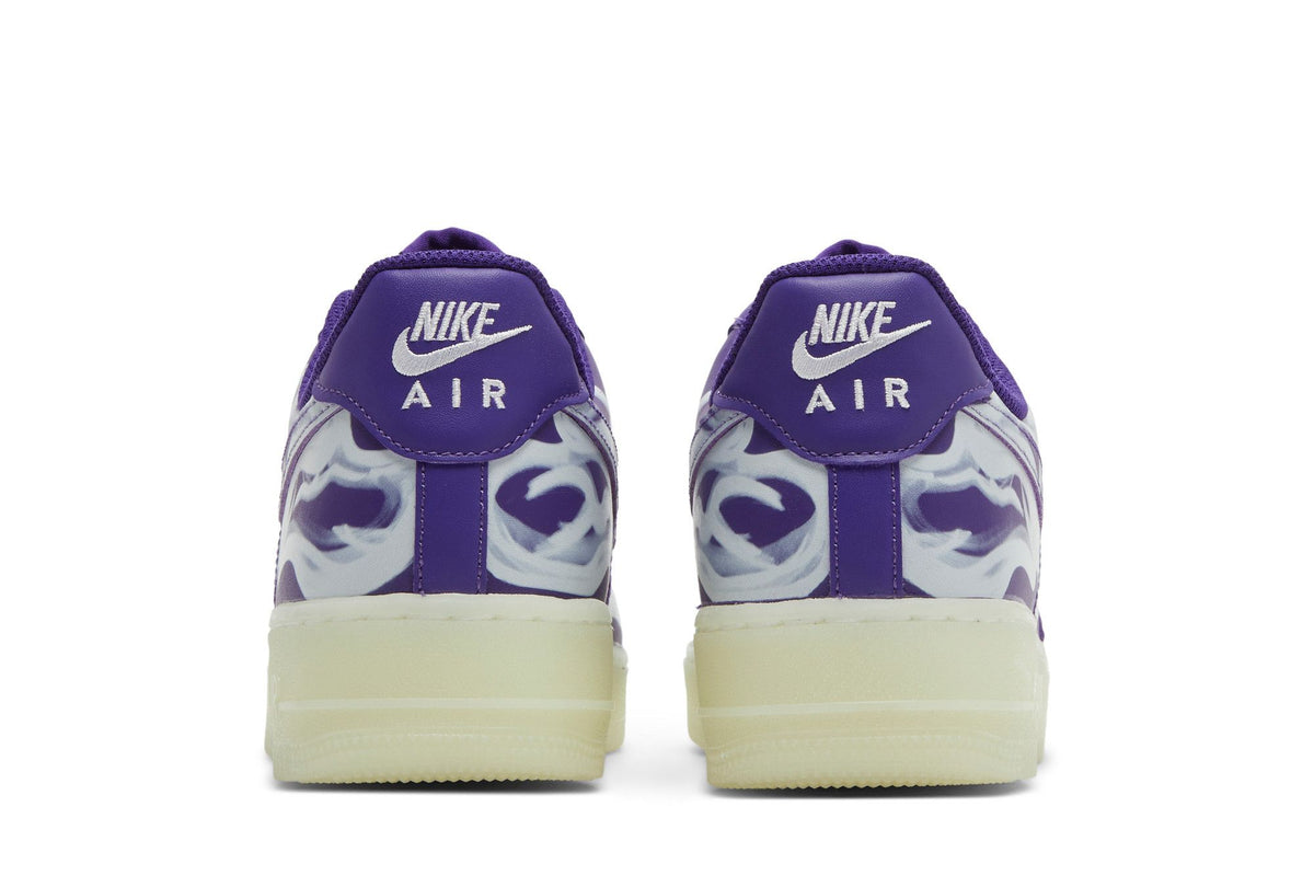 Nike Air Force 1 Low '07 QS Purple Skeleton Halloween (2021) sneaker afbeelding 6 - stylecode CU8067-500
