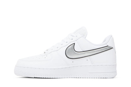 Nike Air Force 1 Low '07 Essential White Metallic Silver Black (Women's) sneaker afbeelding 3 - stylecode DD1523-100