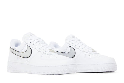 Nike Air Force 1 Low '07 Essential White Metallic Silver Black (Women's) sneaker afbeelding 8 - stylecode DD1523-100