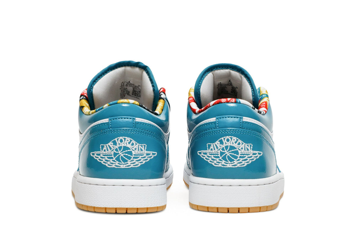 Jordan 1 Low SE Barcelona Cyber Teal sneaker afbeelding 6 - stylecode DC6991-400
