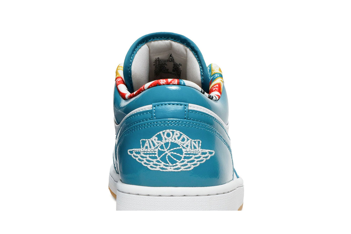 Jordan 1 Low SE Barcelona Cyber Teal sneaker afbeelding 7 - stylecode DC6991-400