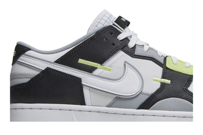Nike Dunk Low Scrap Wolf Grey Light Lemon Twist sneaker afbeelding 2 - stylecode DC9723-001