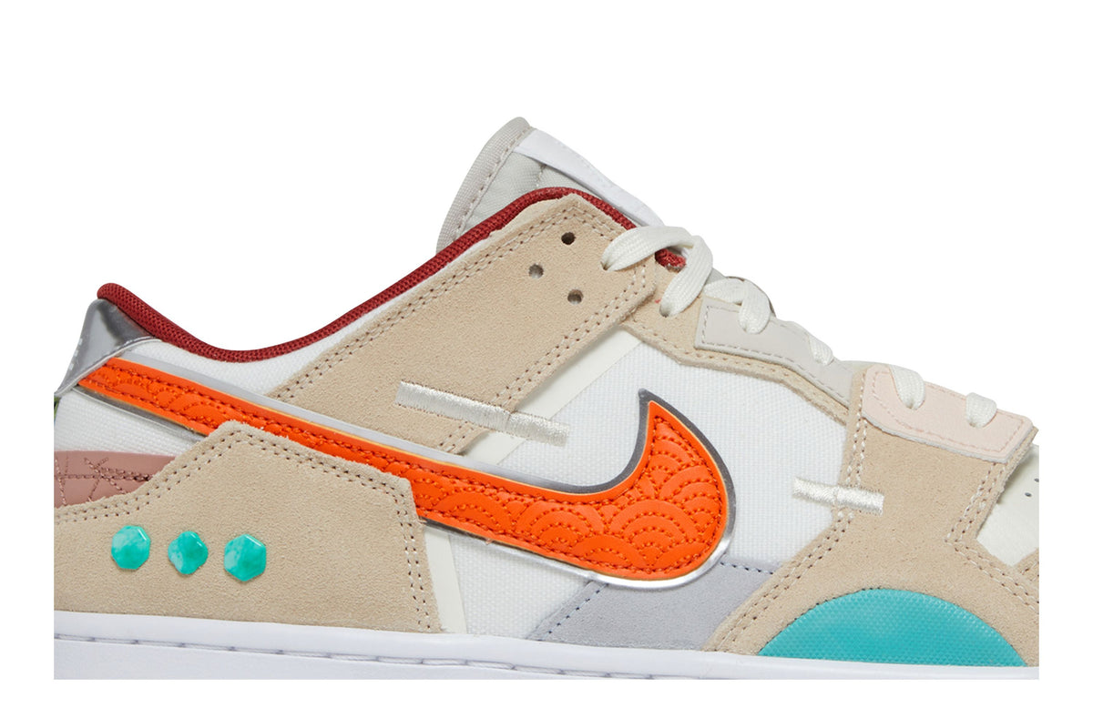 Nike Dunk Low Scrap Shapeless, Formless, Limitless sneaker afbeelding 2 - stylecode DQ4975-181