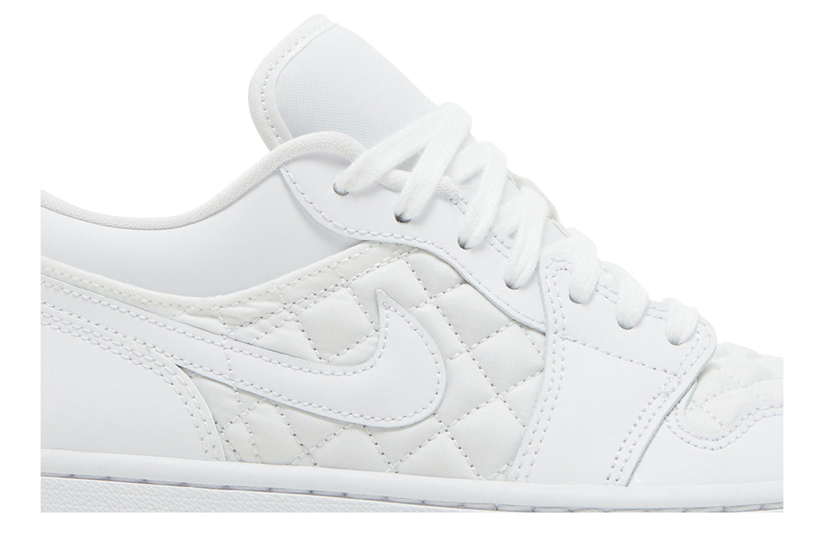 Air Jordan 1 Low Quilted White (Women's) sneaker afbeelding 2 - stylecode DB6480-100