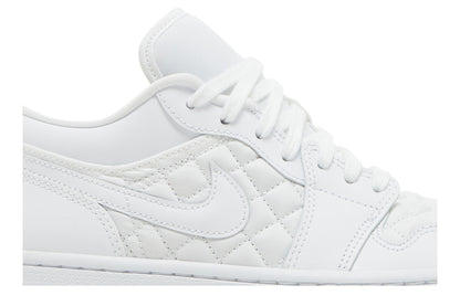 Air Jordan 1 Low Quilted White (Women's) sneaker afbeelding 2 - stylecode DB6480-100