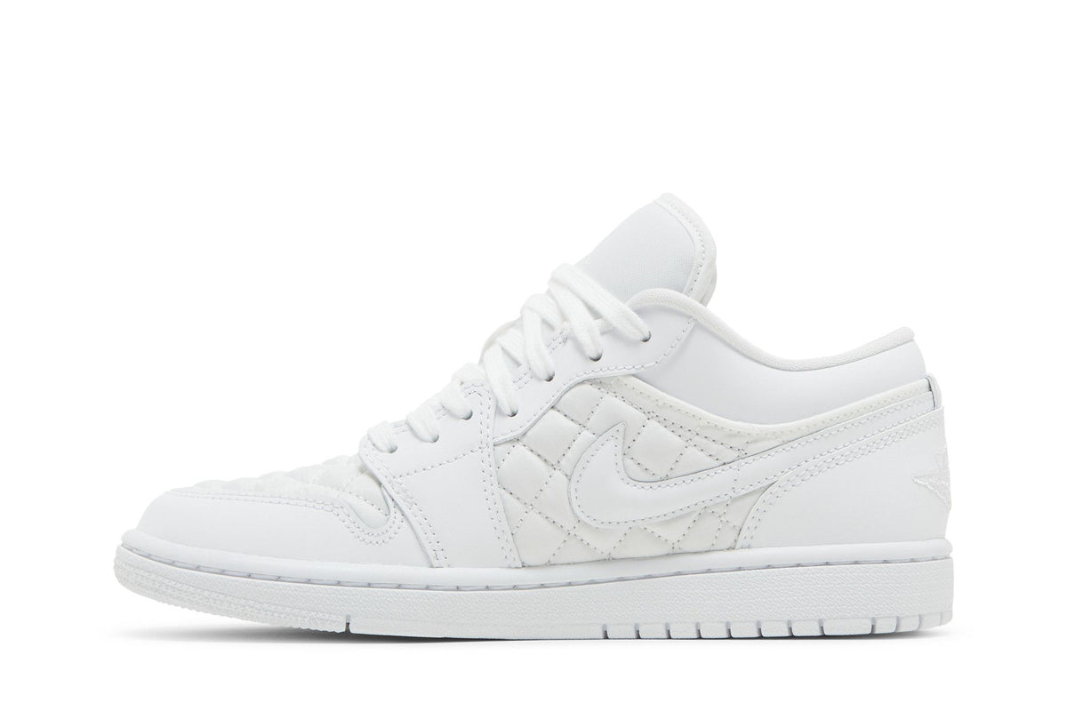 Air Jordan 1 Low Quilted White (Women's) sneaker afbeelding 3 - stylecode DB6480-100
