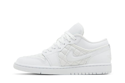 Air Jordan 1 Low Quilted White (Women's) sneaker afbeelding 3 - stylecode DB6480-100