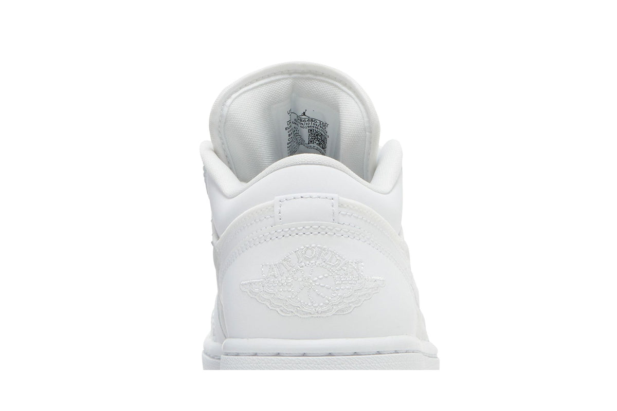 Air Jordan 1 Low Quilted White (Women's) sneaker afbeelding 7 - stylecode DB6480-100