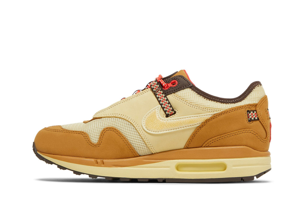 Nike Air Max 1 Travis Scott Cactus Jack Wheat Lemon Drop sneaker afbeelding 3 - stylecode DO9392-701