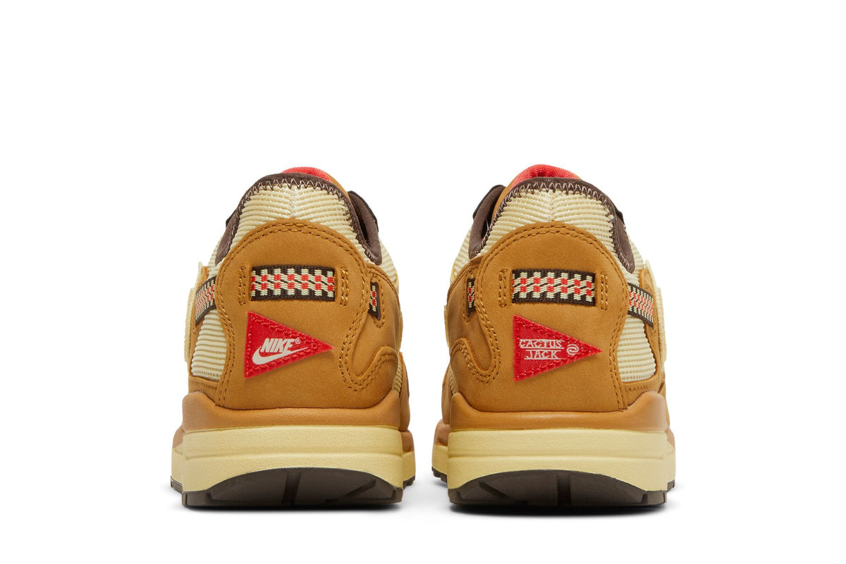 Nike Air Max 1 Travis Scott Cactus Jack Wheat Lemon Drop sneaker afbeelding 6 - stylecode DO9392-701