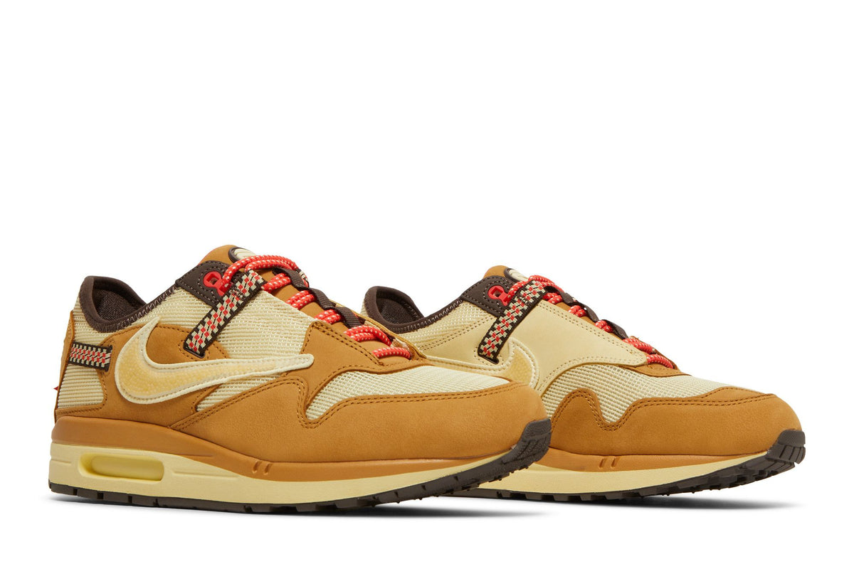 Nike Air Max 1 Travis Scott Cactus Jack Wheat Lemon Drop sneaker afbeelding 8 - stylecode DO9392-701
