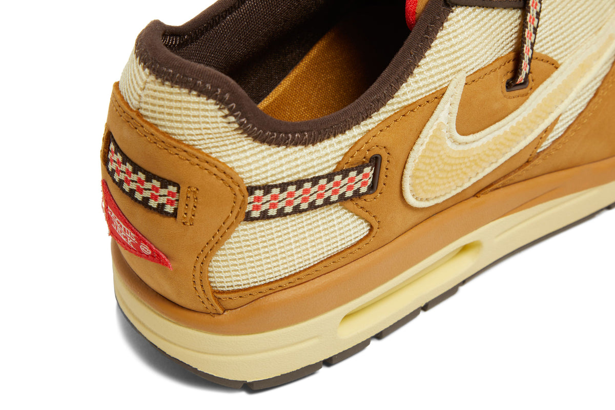 Nike Air Max 1 Travis Scott Cactus Jack Wheat Lemon Drop sneaker afbeelding 9 - stylecode DO9392-701