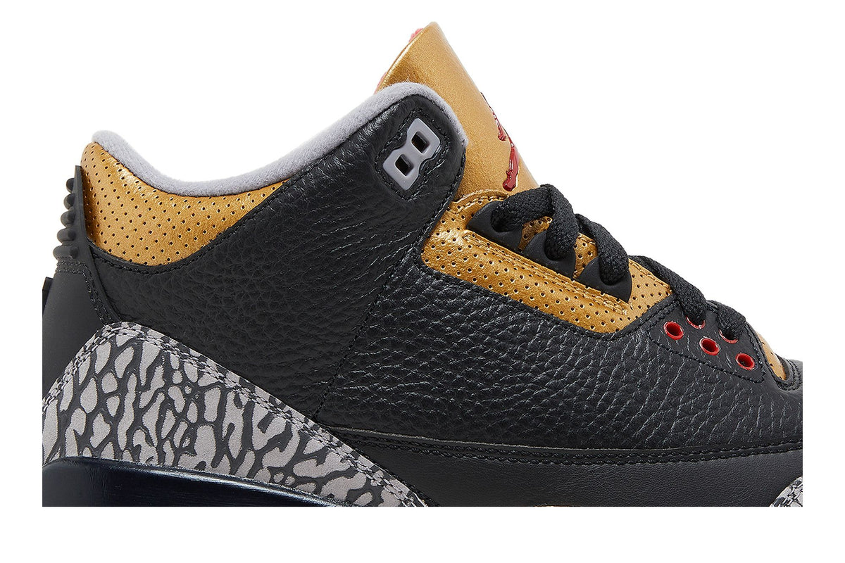 Jordan 3 Retro Black Cement Gold (Women's) sneaker afbeelding 2 - stylecode CK9246-067