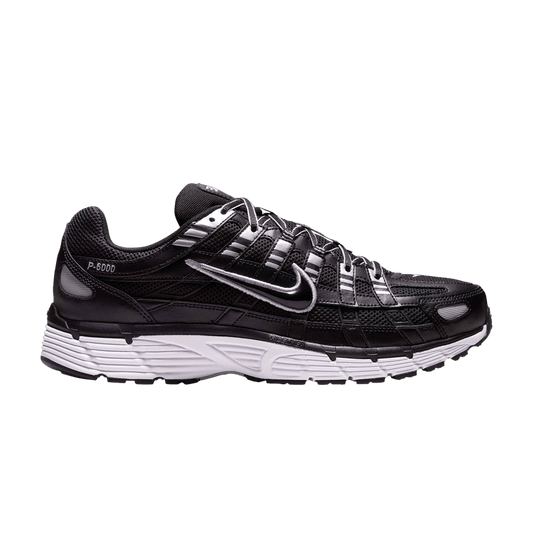 Nike P-6000 Black White Metallic Silver sneaker - stylecode CD6404-026