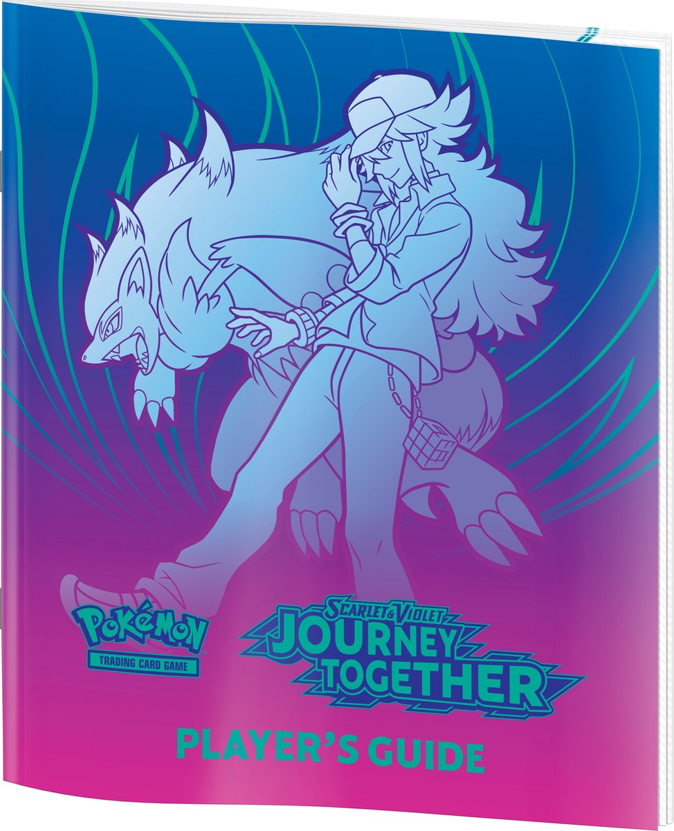 Pokémon TCG SV09 Journey Together spelersgids met strategieën en overzicht van kaarten uit de Scarlet & Violet uitbreiding.