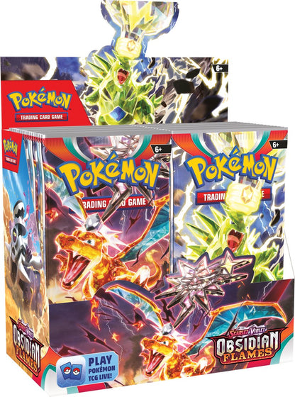Pokémon Scarlet & Violet Obsidian Flames Booster Display - 36 Booster Packs